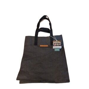 Out of the Woods City Tote Bag Black Dual Handles Sustainable Recycled